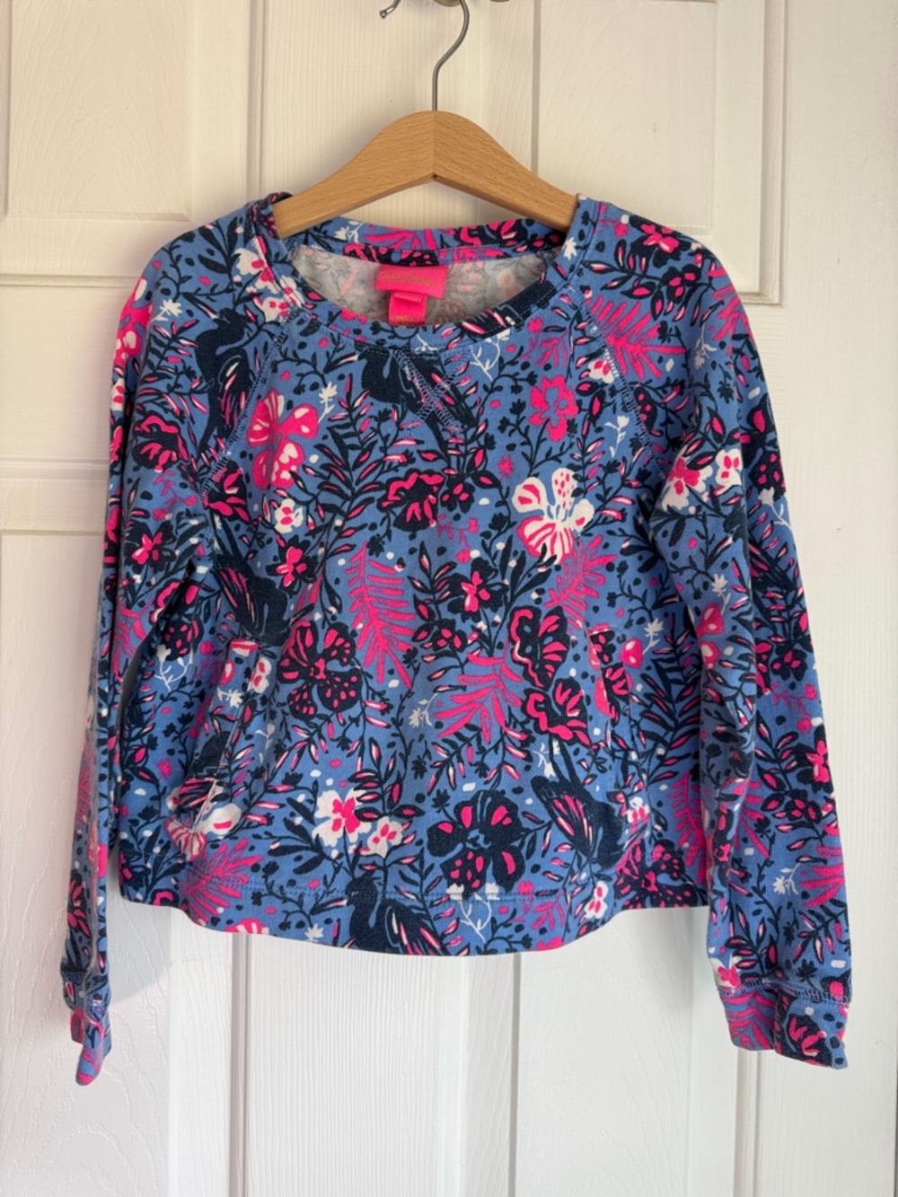 Cute Lilly Pulitzer Youth Sweatshirt - Blue & Pink